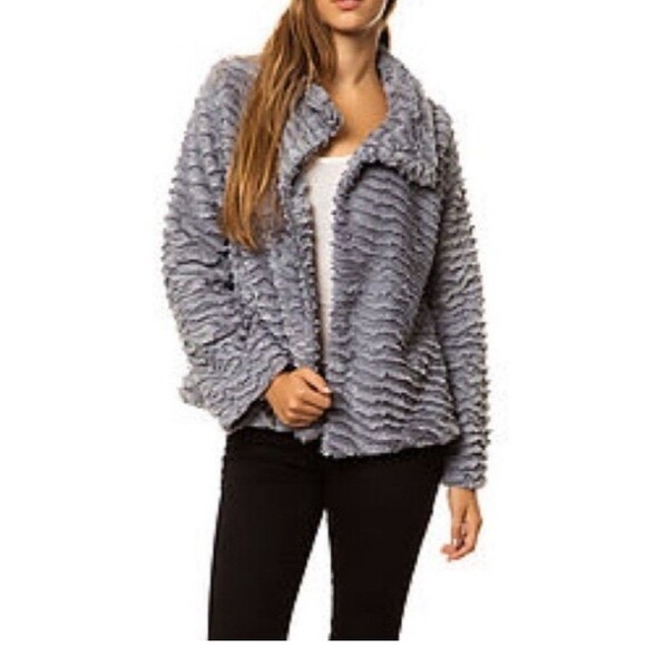 Patagonia Pelage Jacket Women's XS Gray Full Zip Snap Curly Fleece Fuzzy EUC - Picture 3 of 13